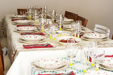 Image showing table set