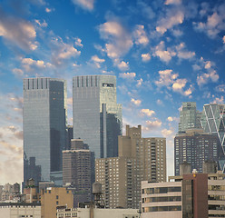 Image showing Beautiful view of New York Skyscrapers