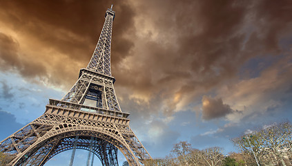 Image showing Beautiful view of Eiffel Tower in Paris