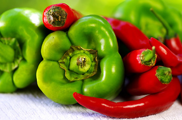 Image showing chili and pepper