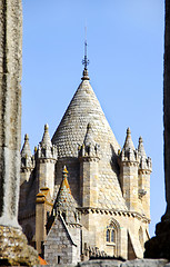 Image showing Tower of Evora Cathedral , Portugal 