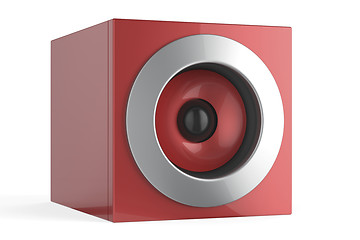 Image showing Red speaker