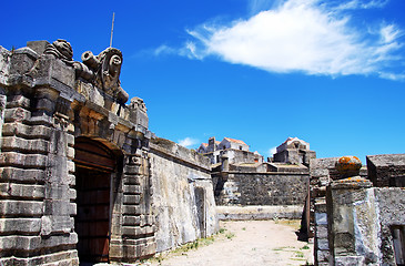 Image showing Entrance of old military fort, Elvas , Portugal