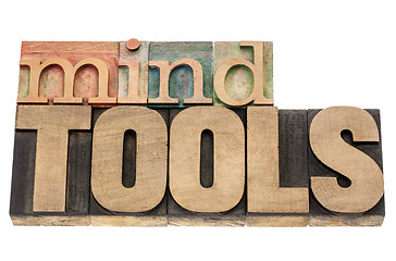 Image showing mind tools in wood typre