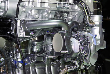 Image showing Car engine - Close up image of an internal combustion engine.