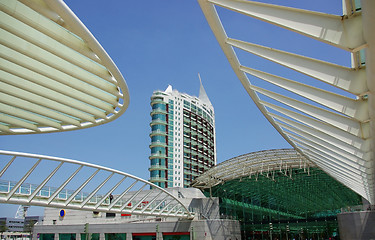 Image showing Modern building in the eastern zone of Lisbon. 