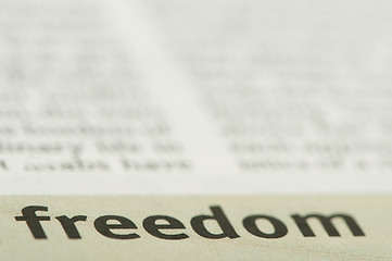 Image showing Word Freedom