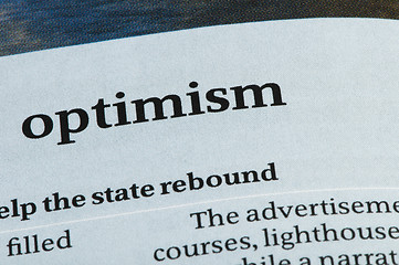 Image showing Word Optimism 