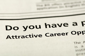 Image showing Word Attractive Career