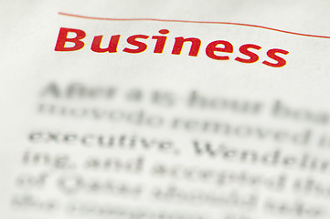 Image showing Word Business