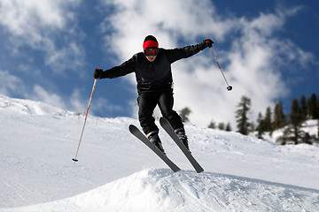 Image showing Skier jumping