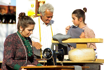 Image showing  dressmaker and tailor working 