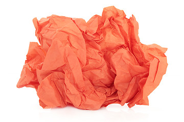 Image showing Orange Tissue Paper