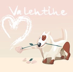Image showing valentine dog