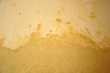 Image showing yellow concrete wall texture 