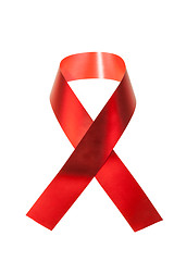 Image showing AIDS awareness red ribbon