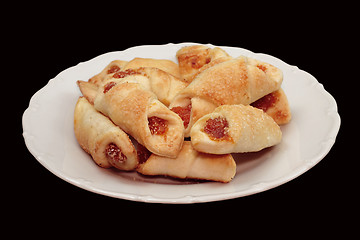 Image showing Cookies on a white plate