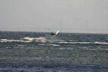 Image showing windsurfing