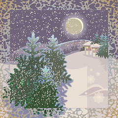 Image showing christmas night