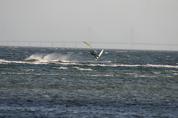 Image showing windsurfing