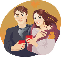 Image showing couples and coffee