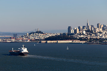 Image showing Cargo Ship in the San Francisco Bay