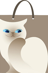 Image showing package white cat