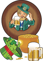 Image showing st. Patrick day gnome