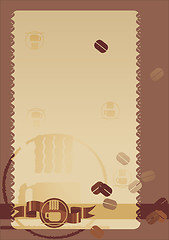 Image showing coffee menu, card