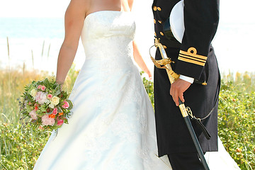 Image showing Bride and groom