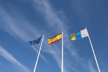 Image showing Canary Island Flags