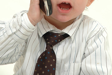 Image showing Boy with Cellphone