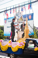 Image showing Annual festival of new pagoda fabric heritage