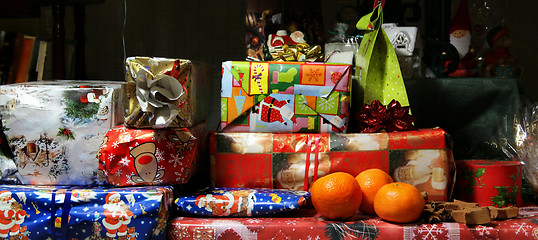 Image showing Christmas gifts