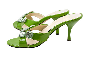 Image showing The green shoes