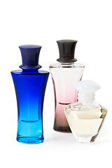 Image showing Three bottles of perfume