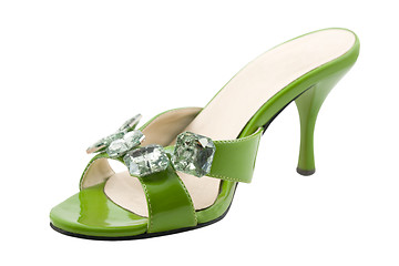 Image showing The green shoe