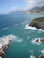 Image showing rocky coast of liguria