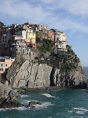 Image showing coastal village in italy