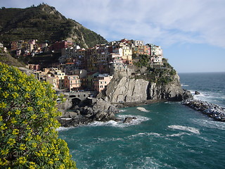 Image showing coastal village 