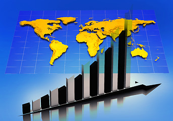 Image showing Chart and Earth