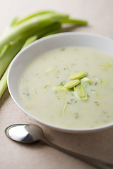 Image showing Leek soup