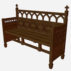 Image showing Medieval Bench