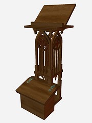 Image showing Medieval Lectern