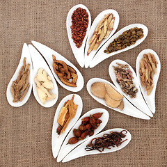 Image showing Chinese Herb Selection