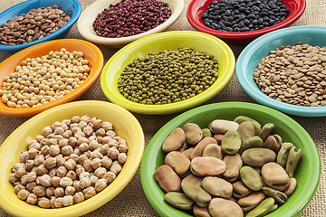 Image showing beans in bowls abstract