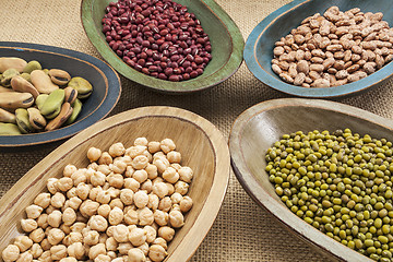 Image showing beans in bowls abstract