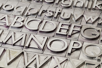 Image showing metal alphabet abstract