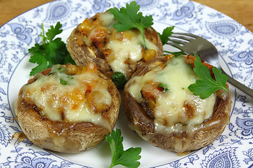 Image showing Stuffed champignon