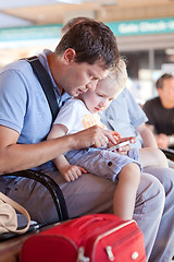 Image showing family at the airport